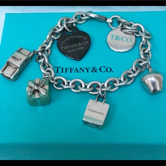 Tiffany & Co. Jewelry - 🔴Authentic Tiffany&Co 6 Charms Bracelet 🎈🌺💙